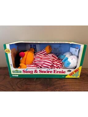Vintage NIB Sing & Snore Ernie Sesame Street 1996